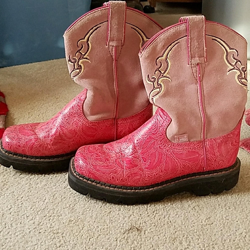 Justin crepe sole boots